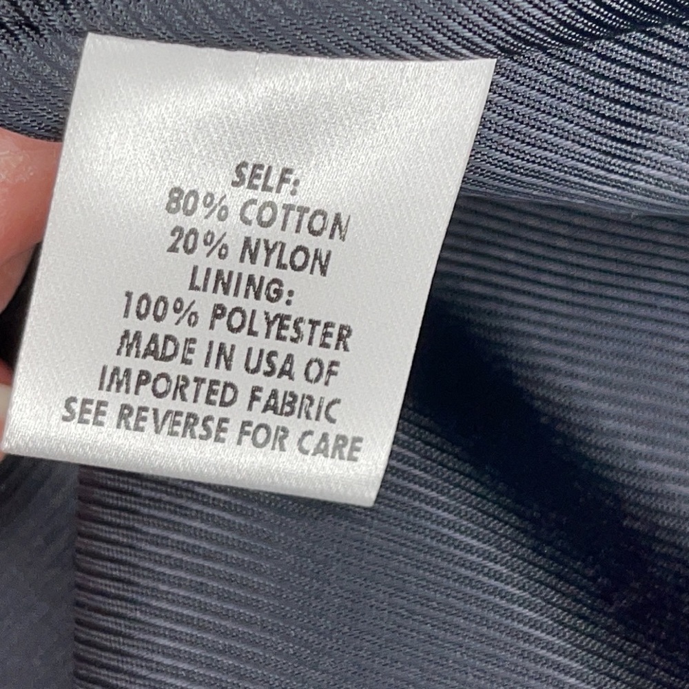 Mint- Navy Jacket, Button Detail, Large Pockets - image 4